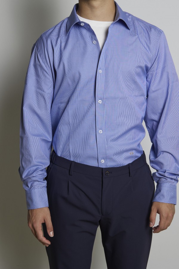 Camisa pata de gallo cuello...