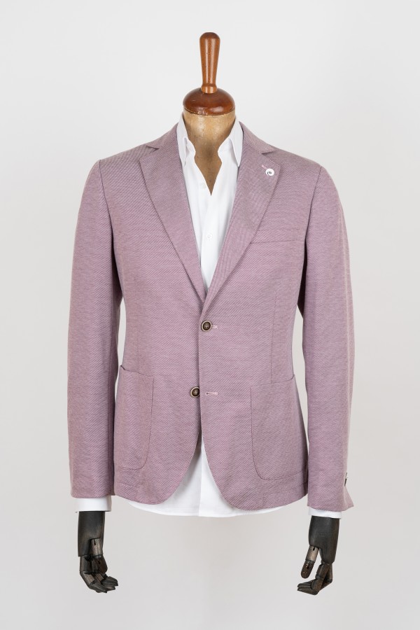 Jersey-knit blazer...