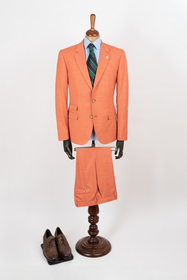 Traje liso slim fit