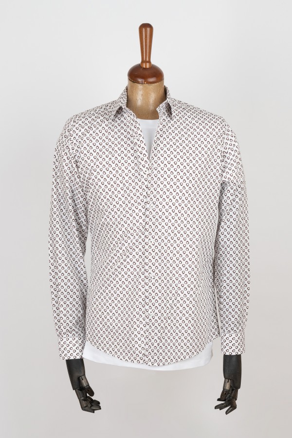 Camisa estampada cuello...