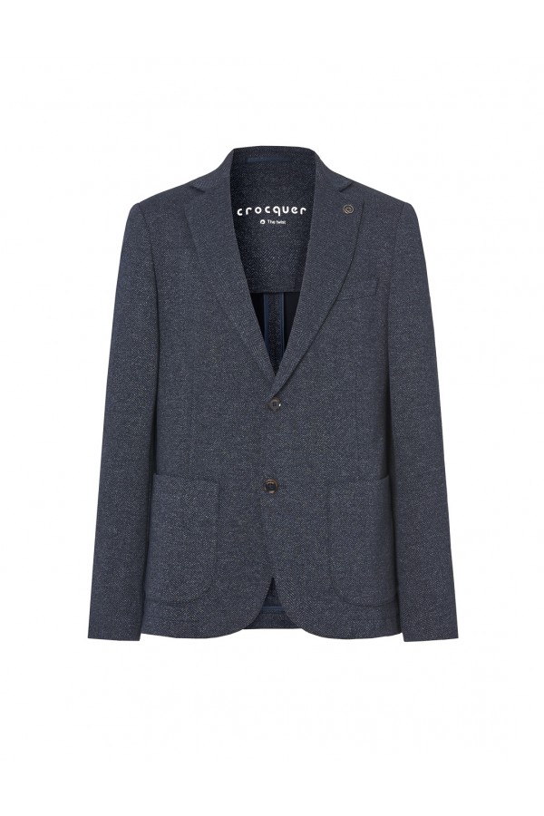 Americana punto espiga slim...