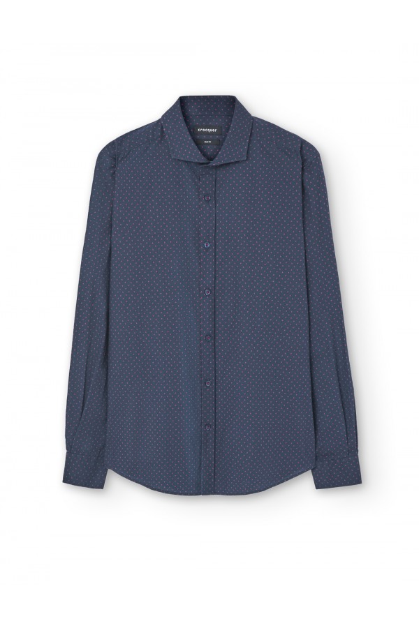 Camisa microdibujo estampado