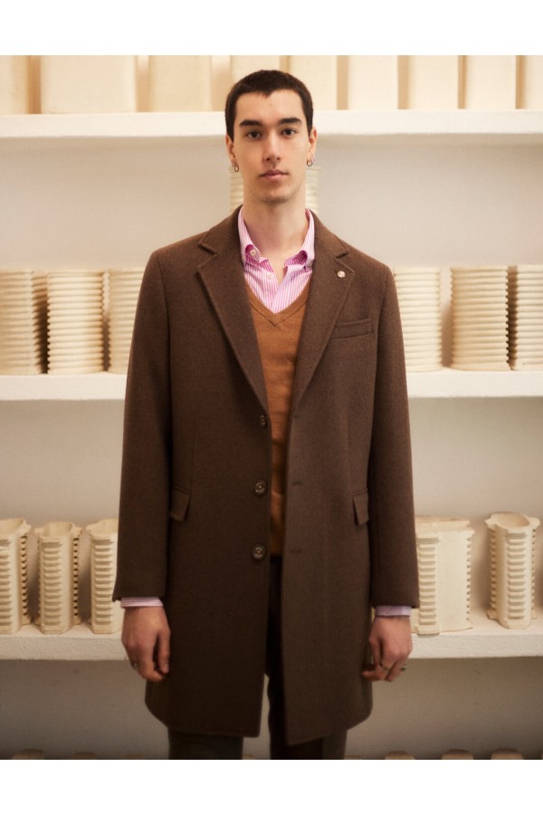 Abrigo clásico de lana 3...