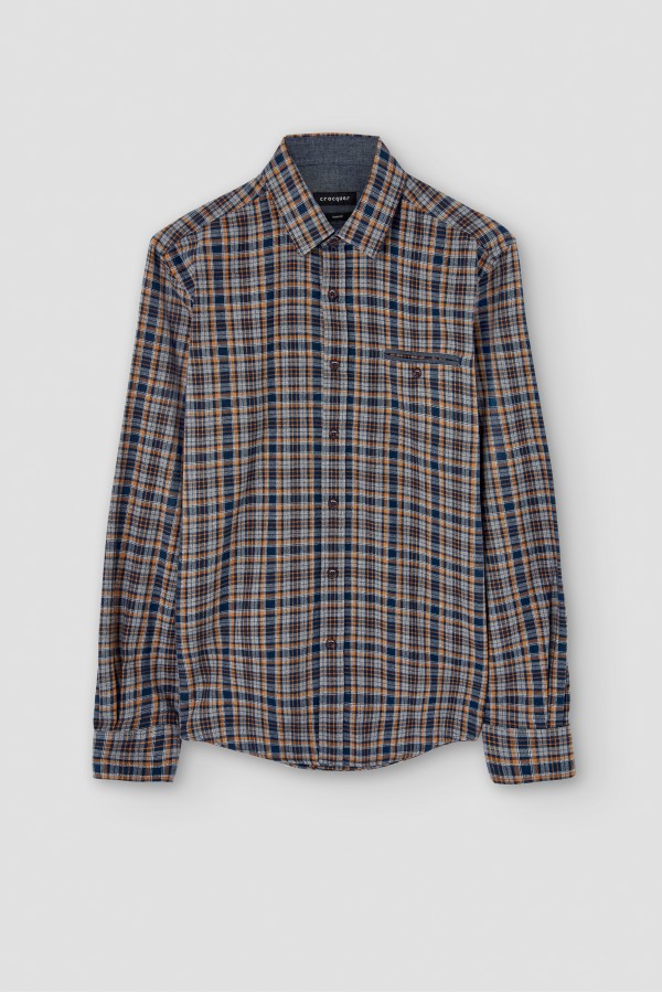 Camisa cuadros de sarga...