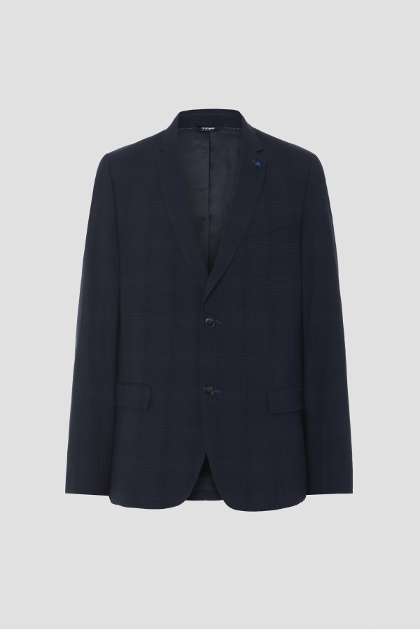 Basic regular fit check suit