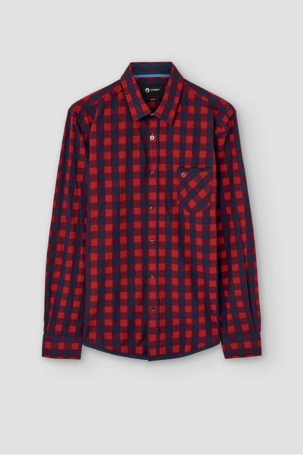Checked shirt with...