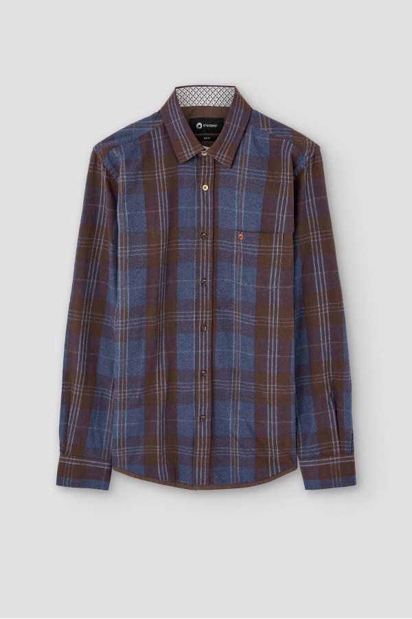 Camisa cuadros con bolsillo...