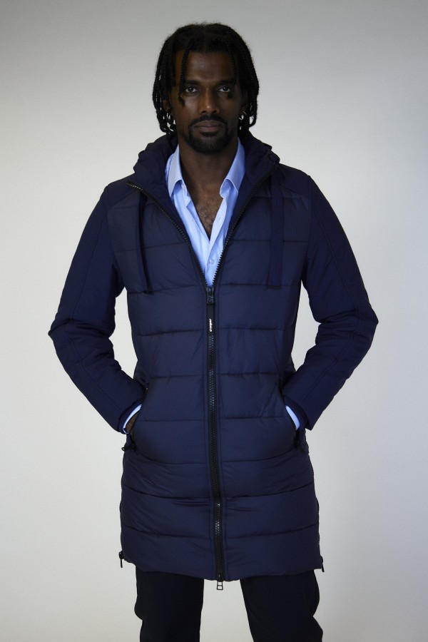 Parka larga acolchada con...